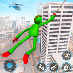 Flying Rope Hero Game 3d 