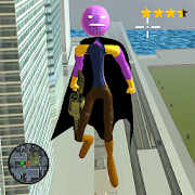 Flying Thanos Stickman Rope Hero Gangster Crime 