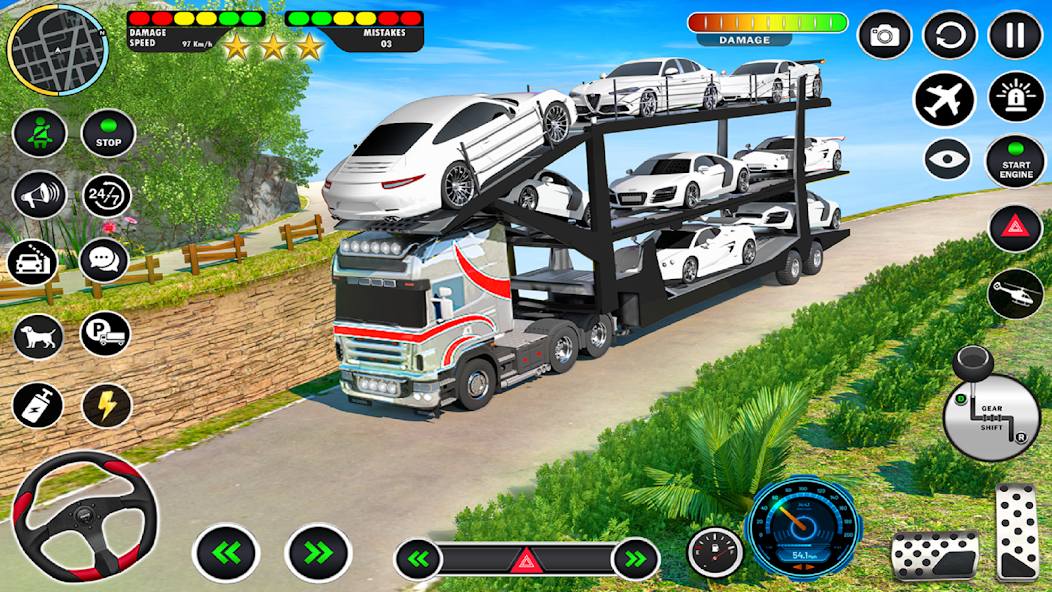 Crazy Truck Transport Car Game 