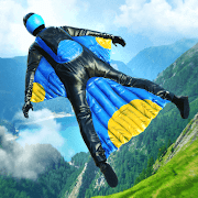 Base Jump Wing Suit Flying 