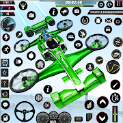 Flying Formula Car Racing Game 