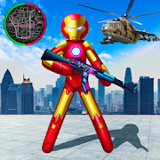 Iron Stickman Rope Hero War Gangstar OffRoad 