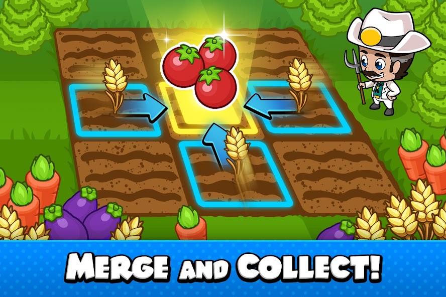 Idle Farm Tycoon - Merge Crops 