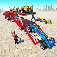 Formula Car Transporter Truck 