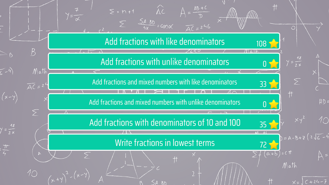 Adding Fractions Math Trainer