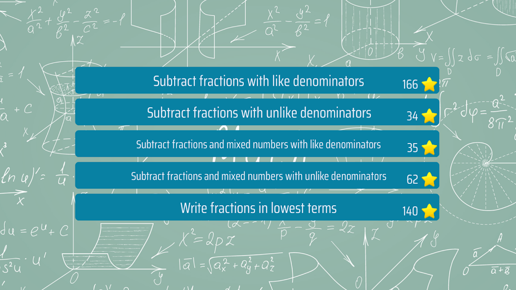 Subtract Fractions Trainer