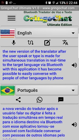 Traductor Simultáneo Voz Texto GringoChat