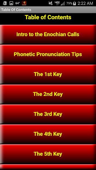 48 Enochian Calls or Keys App