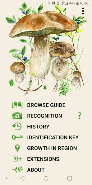 Mushrooms app