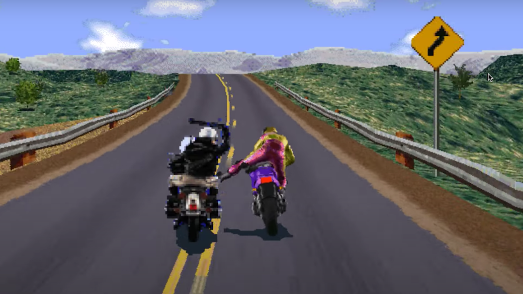 Road Rash like computer game 