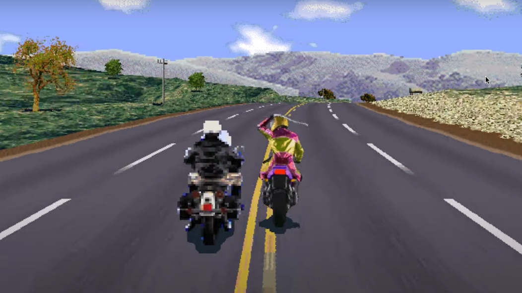 Road Rash like computer game 