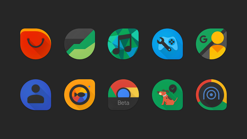 Blackdrop Icon Pack