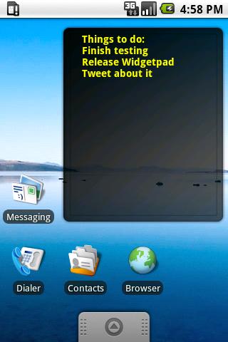 Widgetpad