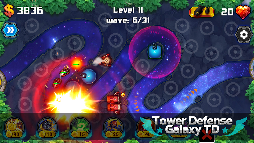 Tower Defense: Galaxy TD 