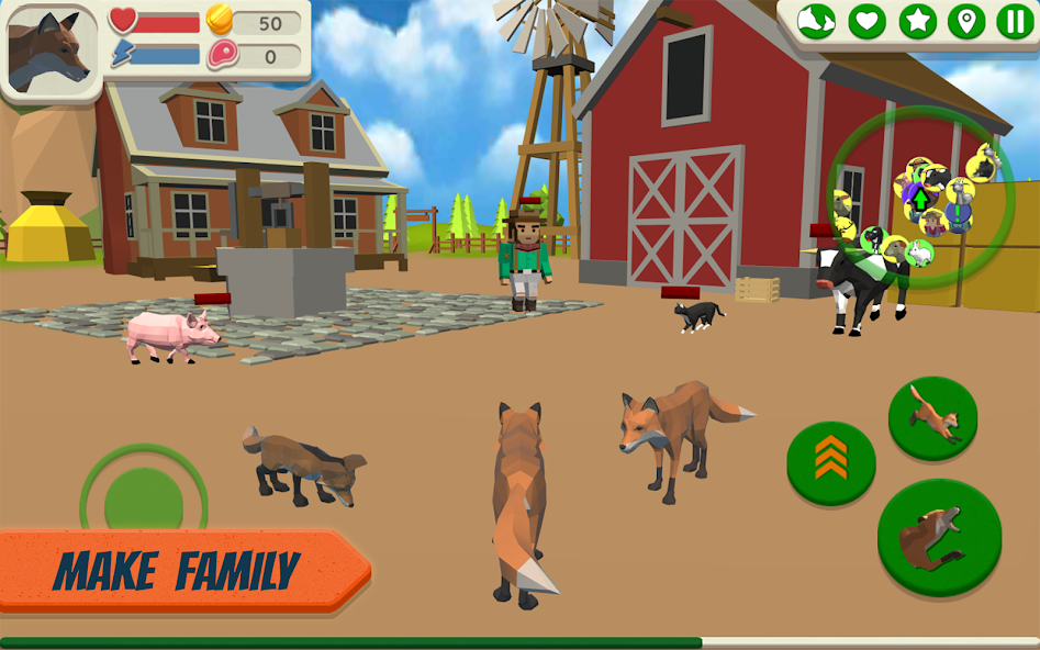 Fox Family - Animal Simulator 