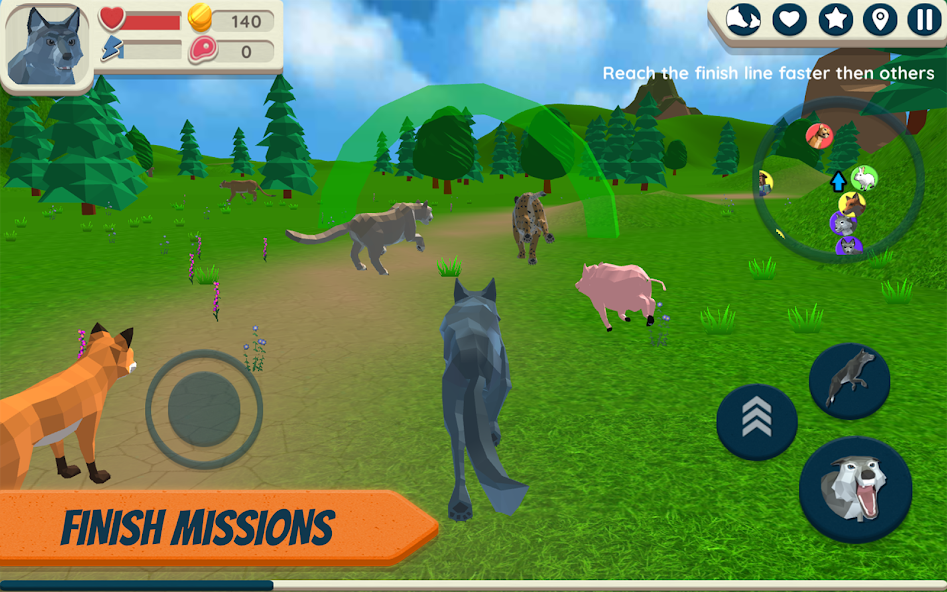 Wolf Simulator: Wild Animals 3 