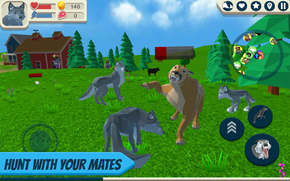 Wolf Simulator: Wild Animals 3 