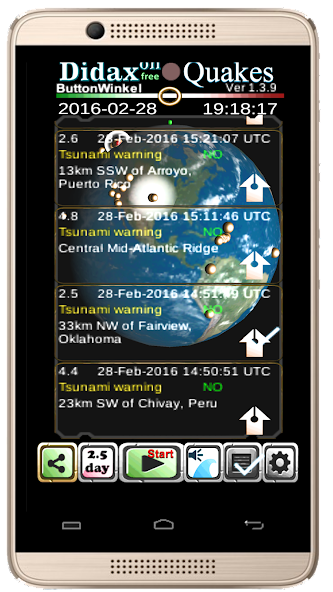 Earthquakes Alert pro