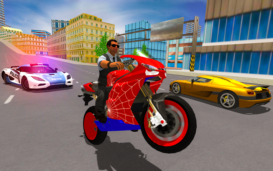 Superhero Stunt Bike Simulator