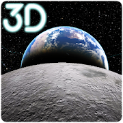 Earth & Moon  Parallax 3D Live