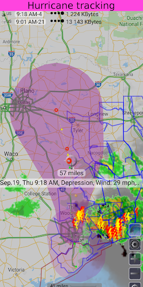 Weather storm radar: eRadar HD