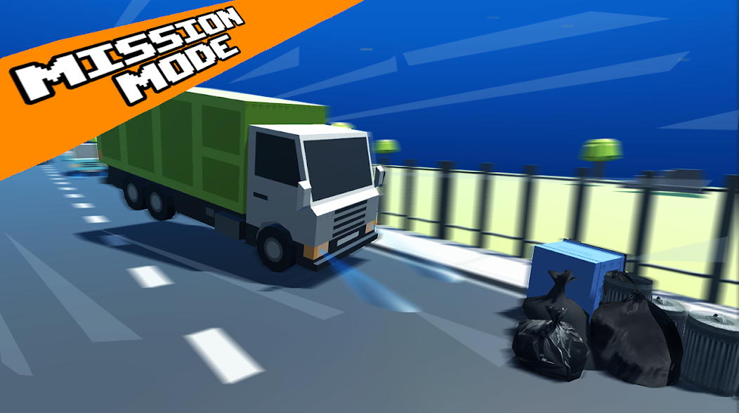 Crazy Road: Trash Dump Truck