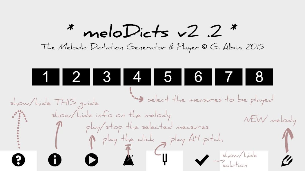 meloDicts -melodic dictations