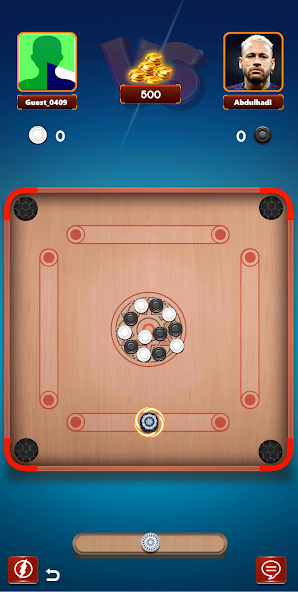 Carrom pool-disc board game