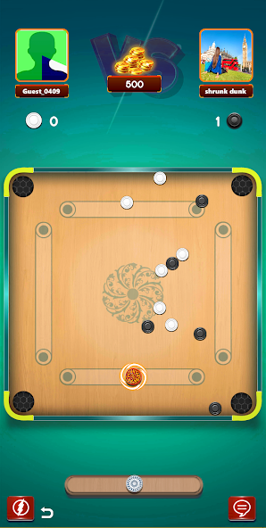 Carrom pool-disc board game