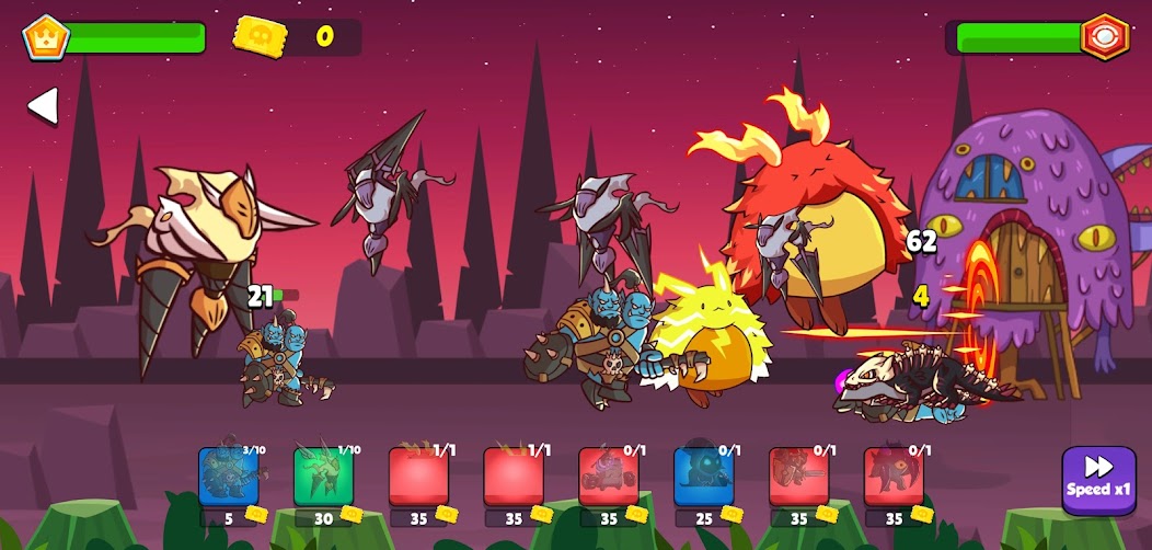 Heroes vs Monsters: Tower War 