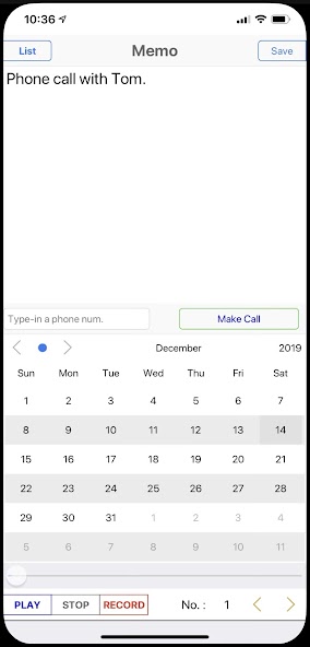 CallPhoneCall - Telephone Memo