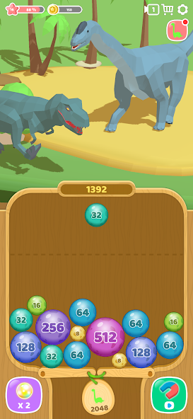 Dino 2048 