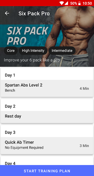 Six Pack in 30 Days - Abs PRO