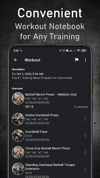 GymUp - workout notebook