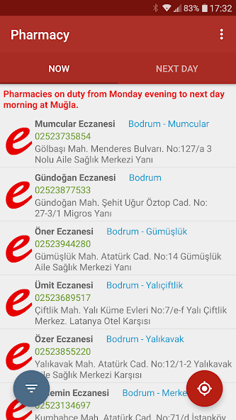 Turkey Pharmacies On-Duty