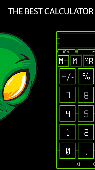 CALCULATOR PRO - Green Alien