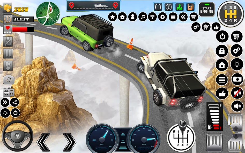 Mountain Climb Drive Car Game 