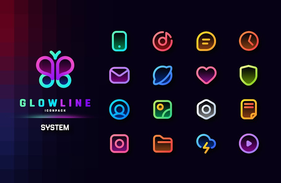 GlowLine Icon Pack