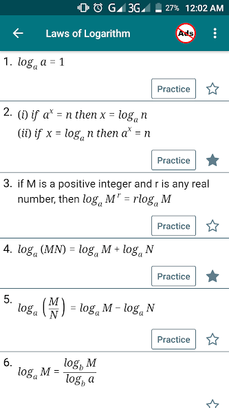 Math Formulas with Practice