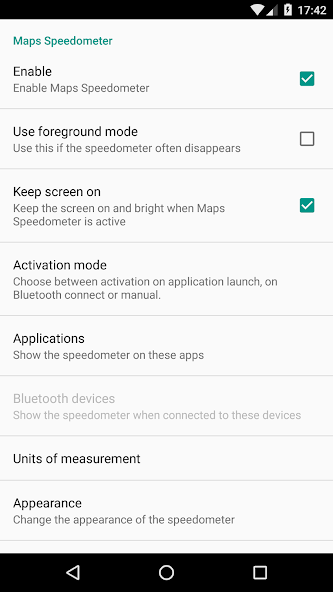 Maps Speedometer