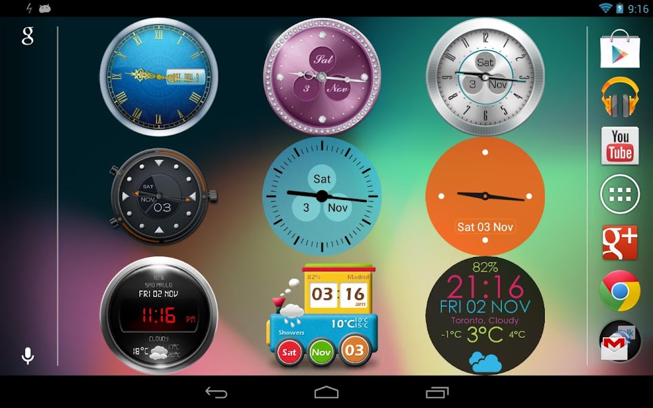 Beautiful Clock Widget Pro