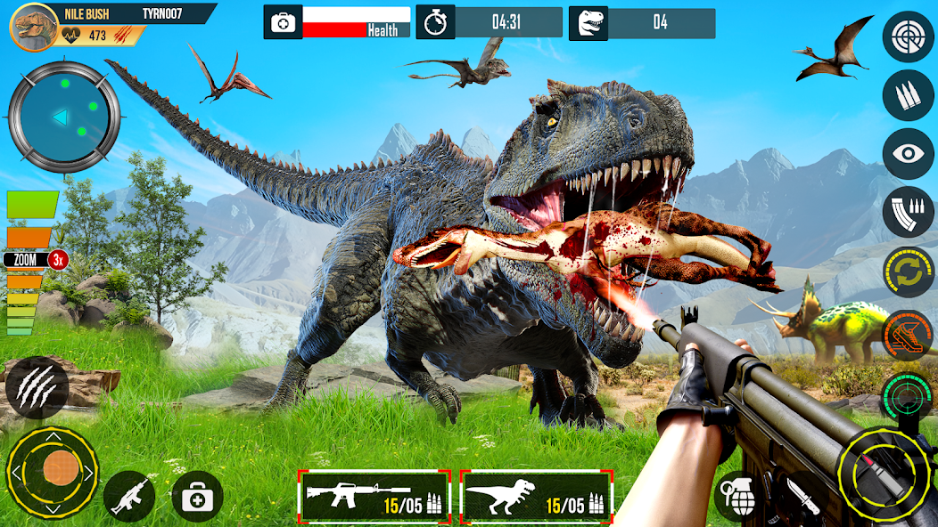 Real Dino Hunting Gun Games 