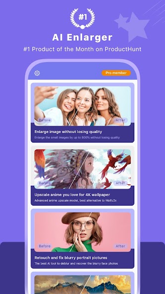 AI Enlarger: for Photo & Anime
