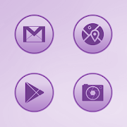 Bubble Gum Violet Icons