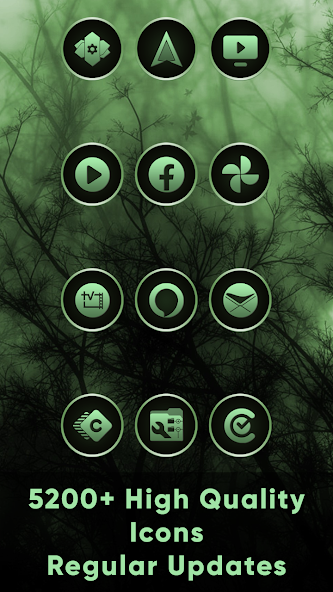 Gothic Forest Green Icons