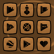 Royale Anna Black On Brown Icons