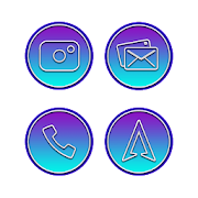 Tango Purple Blue Icons