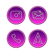 Tango Purple Pink Icons