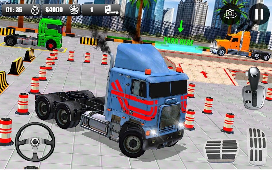 Dump Truck Parking Games 3D 