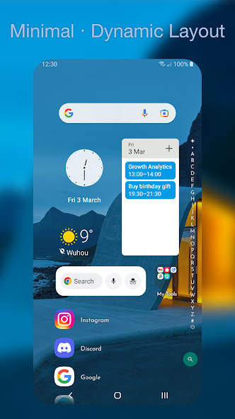 DNA Launcher - iOS, Minimalism